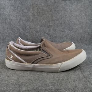 Hurley Shoes Mens 9 Casual Sneakers Kayo Slip On Canvas Trainers Lifestyle Skate